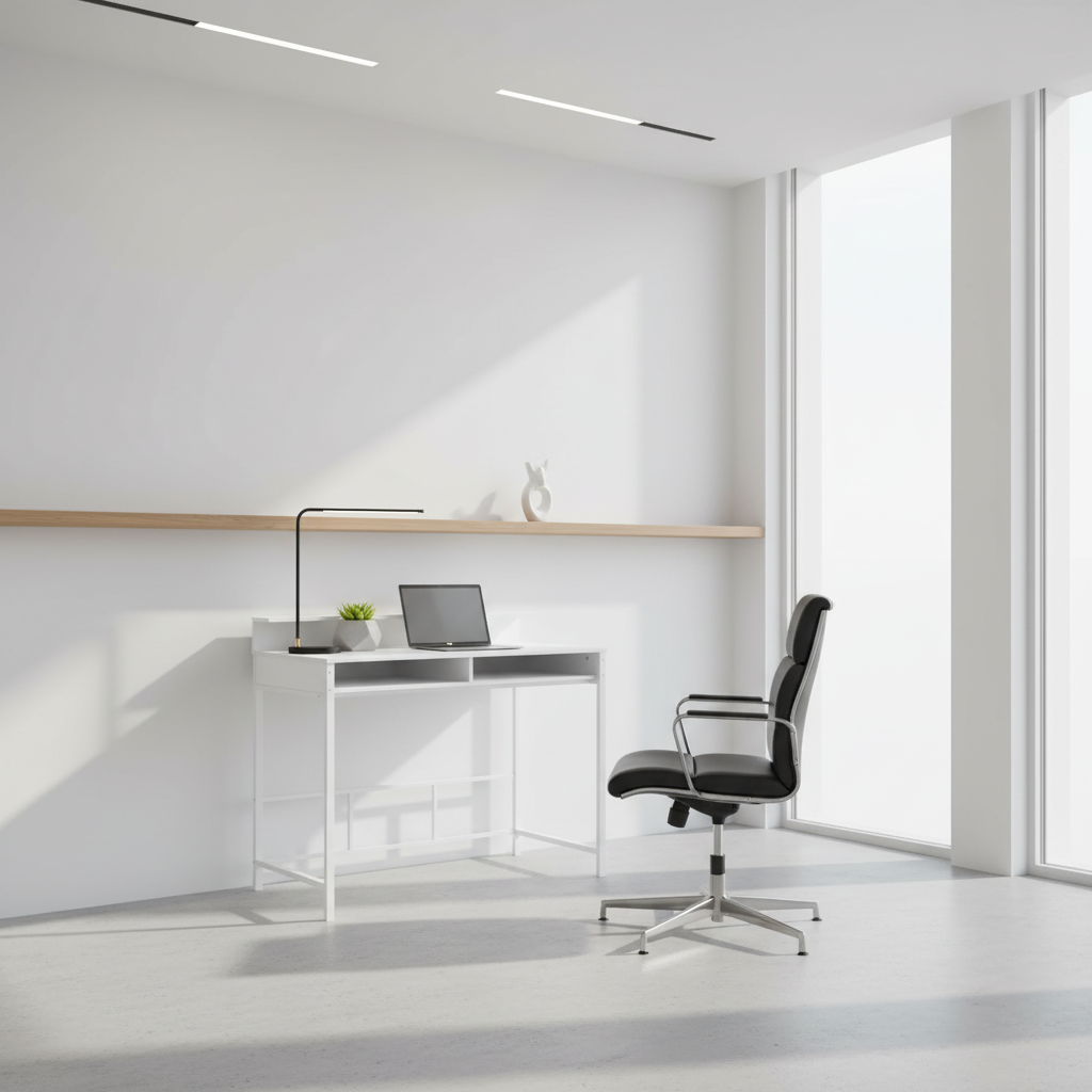 COMPUTER DESK - 48"L / BLACK / BLACK STANDING HEIGHT