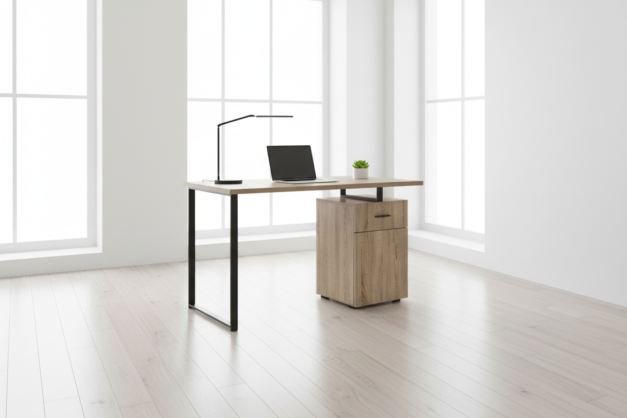 COMPUTER DESK - 48"L / WHITE LEFT OR RIGHT FACING