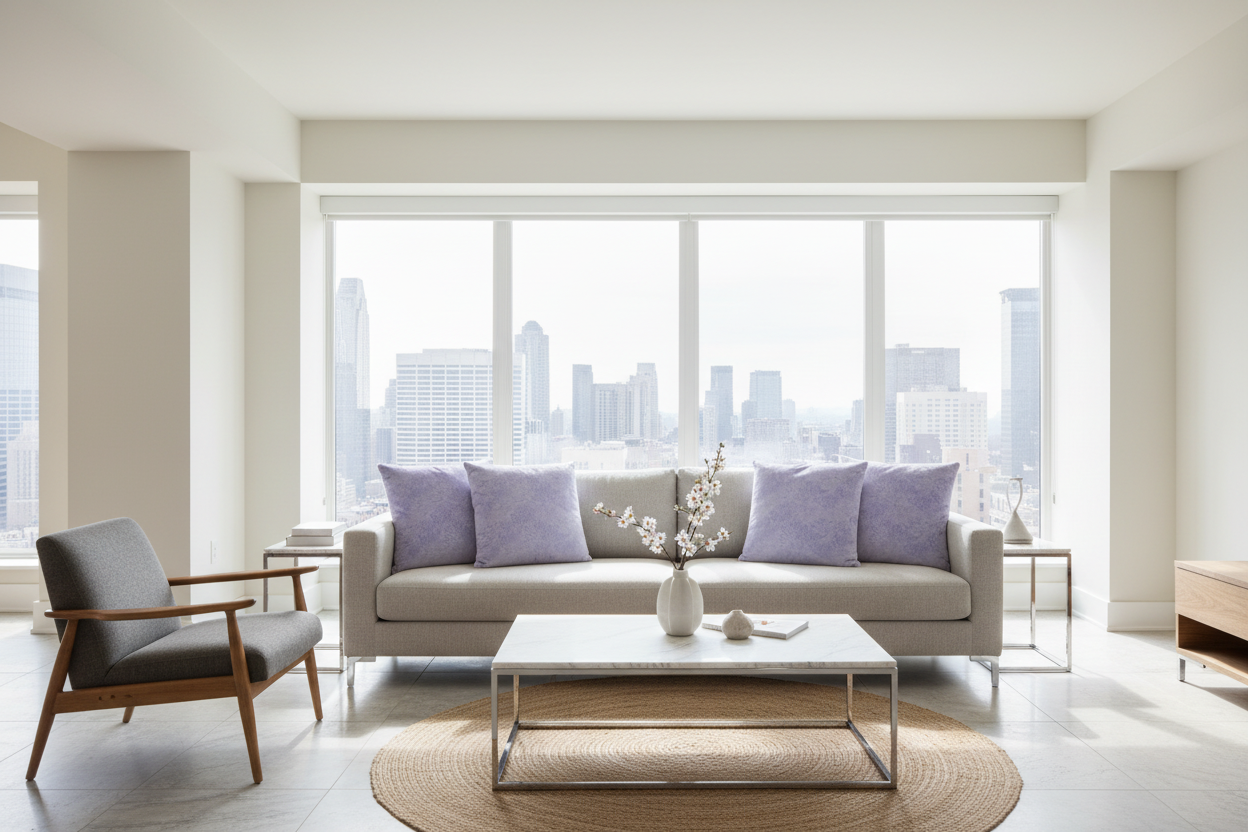 PILLOW - 18"X 18" / LIGHT TAUPE FEATHERED VELVET / 1PC