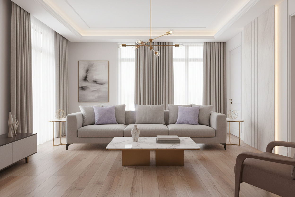 PILLOW - 18"X 18" / LIGHT TAUPE FEATHERED VELVET / 1PC