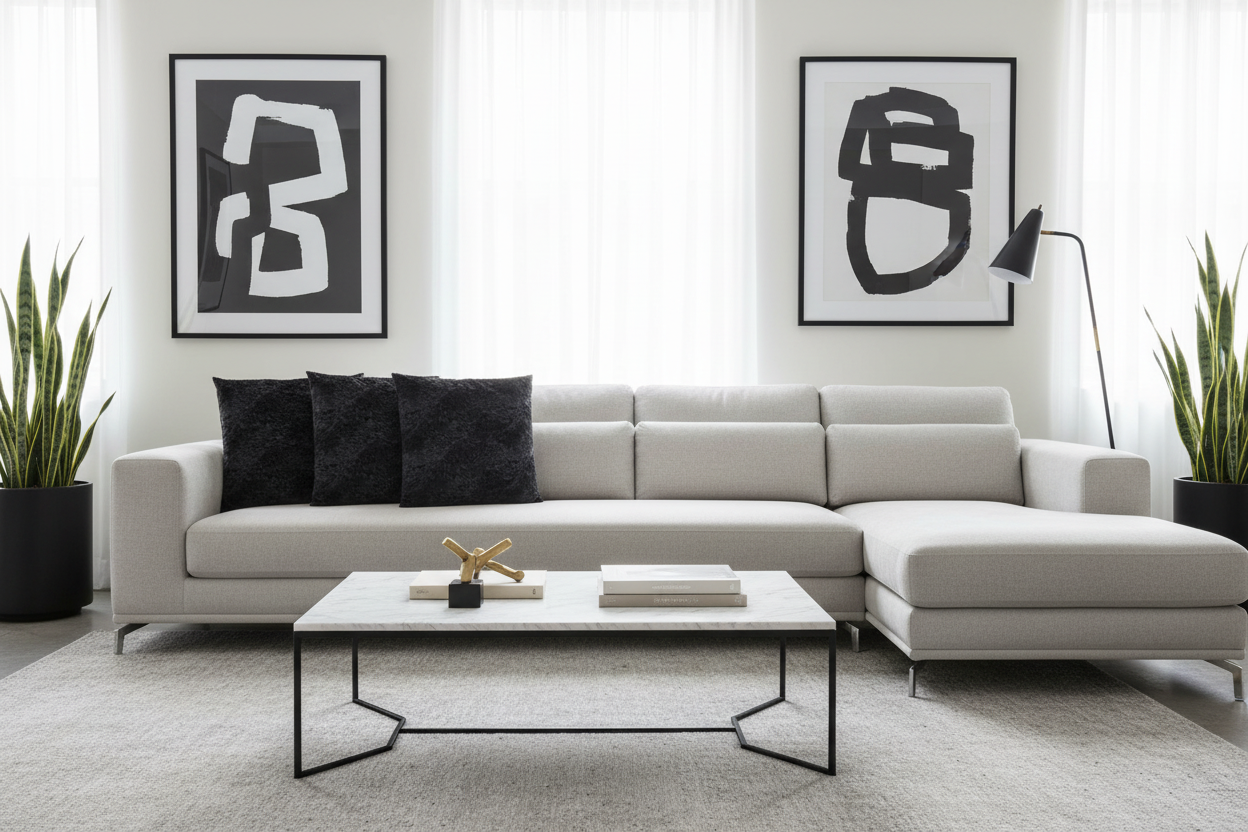 PILLOW - 18"X 18" / LIGHT TAUPE FEATHERED VELVET / 1PC