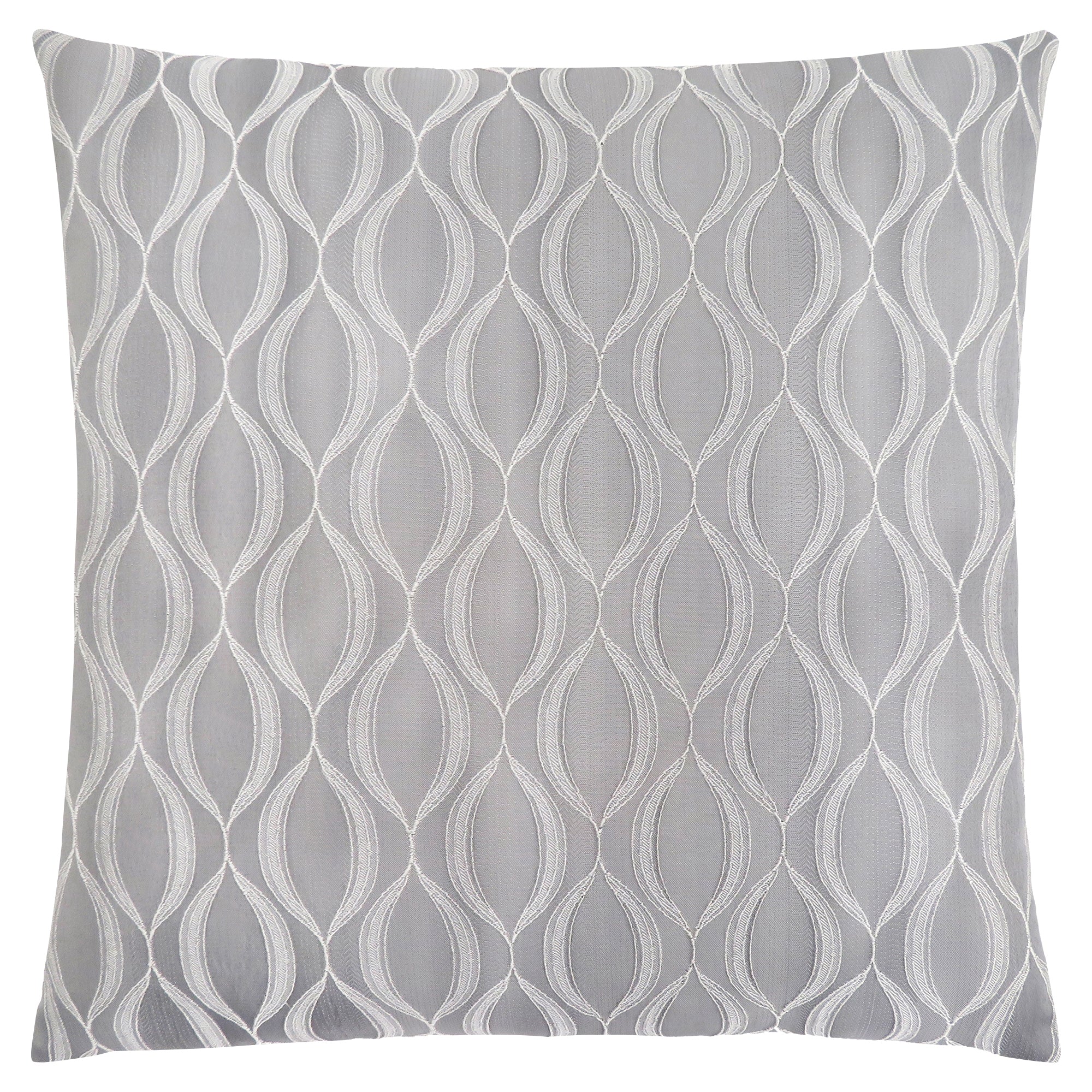 PILLOW - 18"X 18" / TAUPE WAVE PATTERN / 1PC