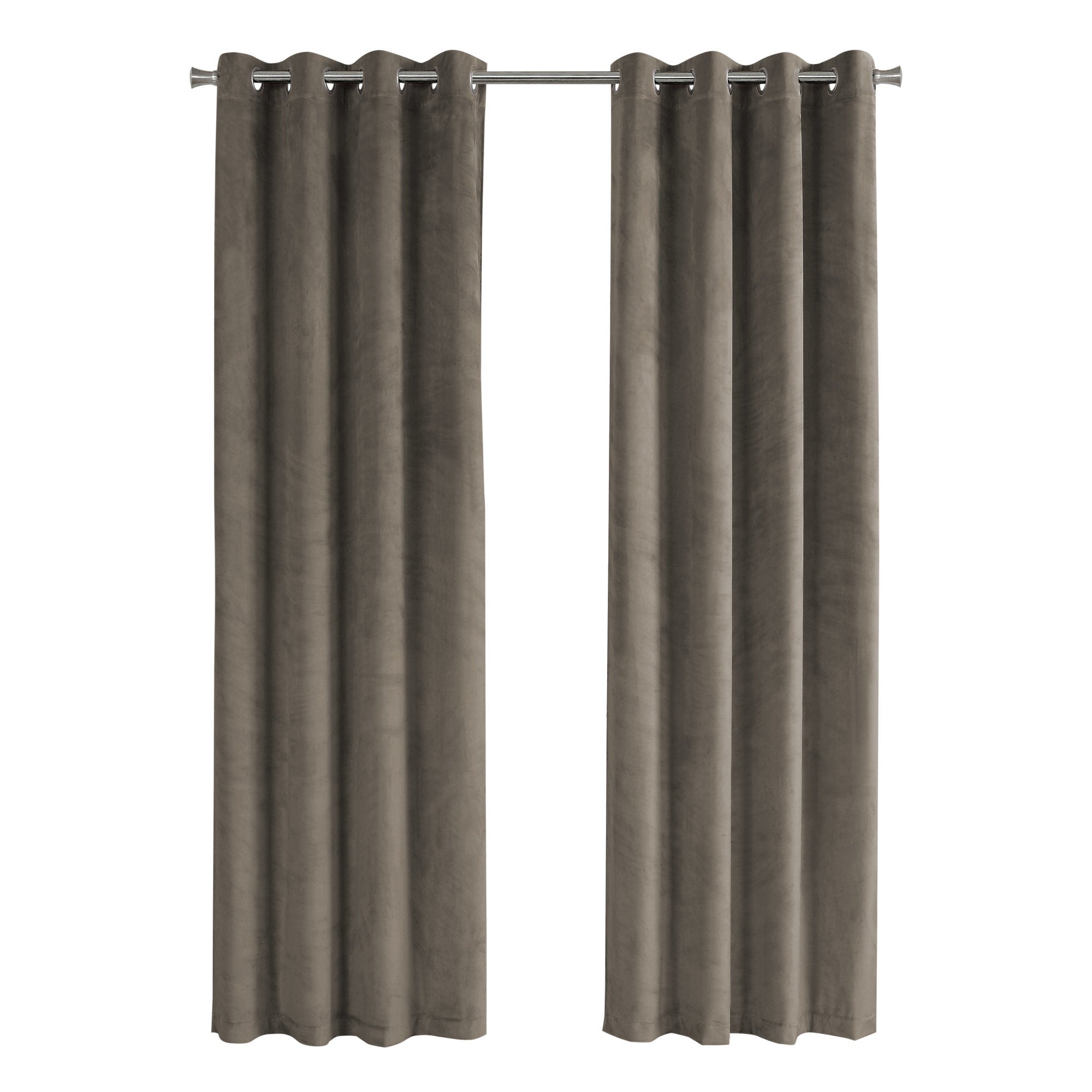 CURTAIN PANEL - 2PCS / 52"W X 95"H BEIGE ROOM DARKENING