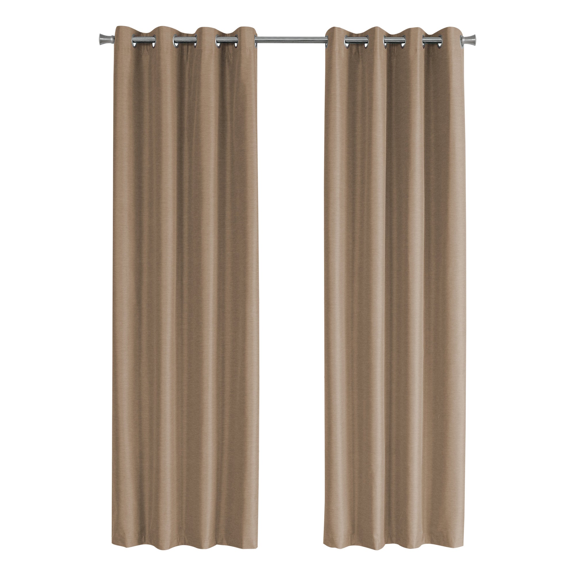 CURTAIN PANEL - 2PCS / 52"W X 95"H SILVER SOLID BLACKOUT