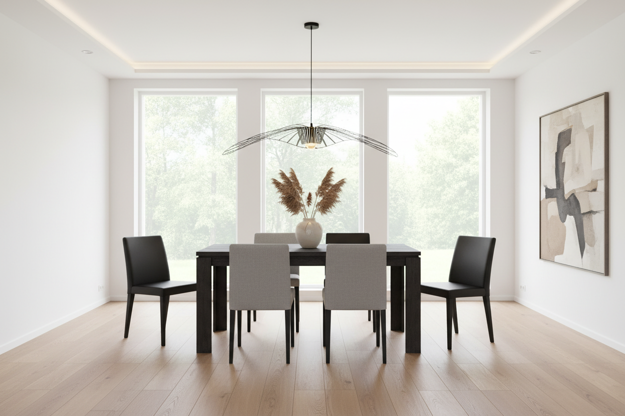 TABLE À MANGER - 32"X 48" / ASPECT BOIS RÉCUPÉRÉ NOIR