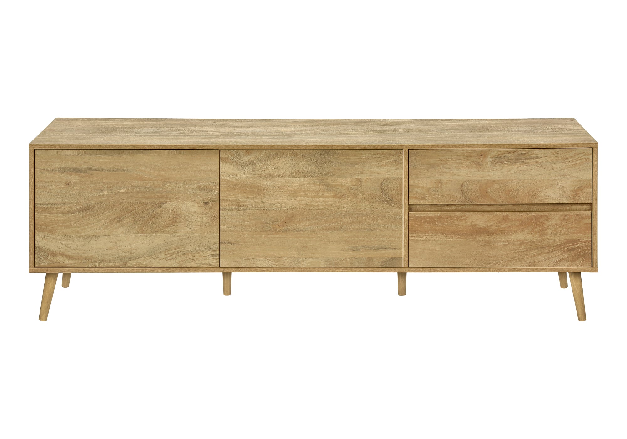 TV STAND - 72"L / WALNUT WITH STORAGE