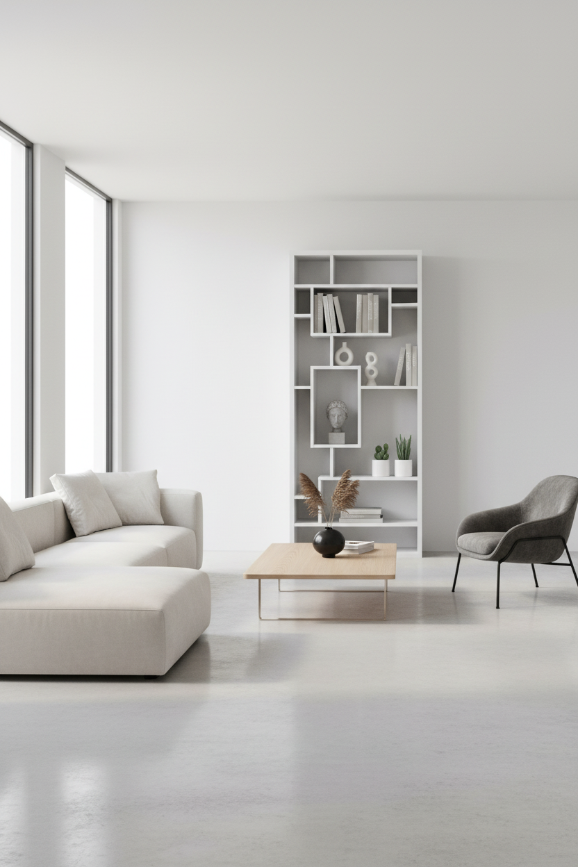 BOOKCASE - 72"H / WHITE