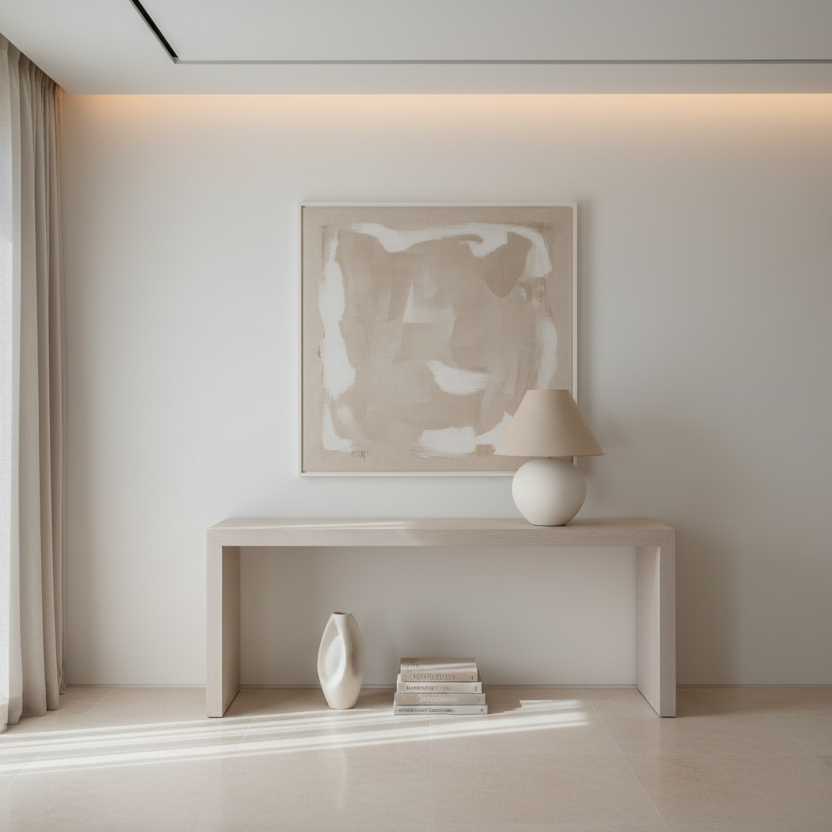 ÉCLAIRAGE - LAMPE DE TABLE 16"H ABAT-JOUR CRÈME CÉRAMIQUE CRÈME