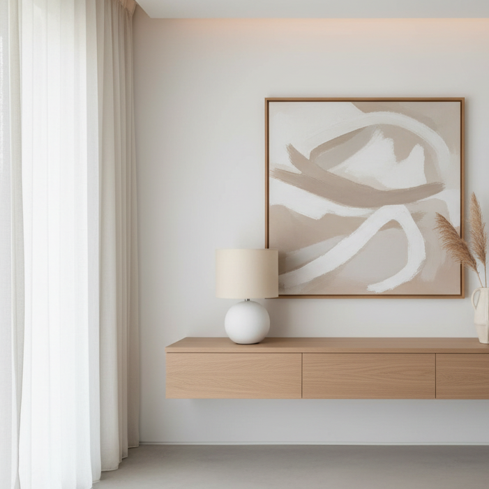 ÉCLAIRAGE - LAMPE DE TABLE 16"H ABAT-JOUR CRÈME CÉRAMIQUE CRÈME