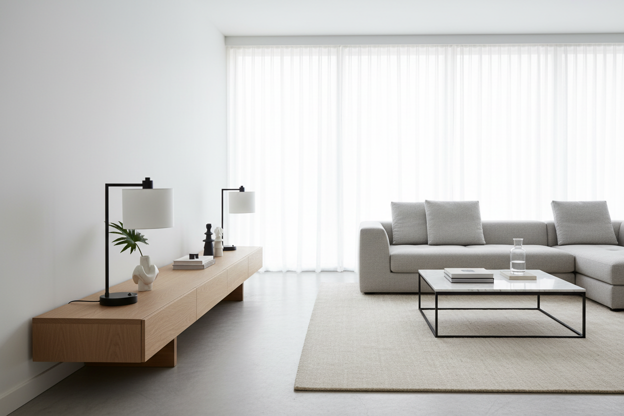 ÉCLAIRAGE - LAMPE DE TABLE 19"H PORT USB INCLUS MÉTAL NOIR ABAT-JOUR IVOIRE / CRÈME MODERNE