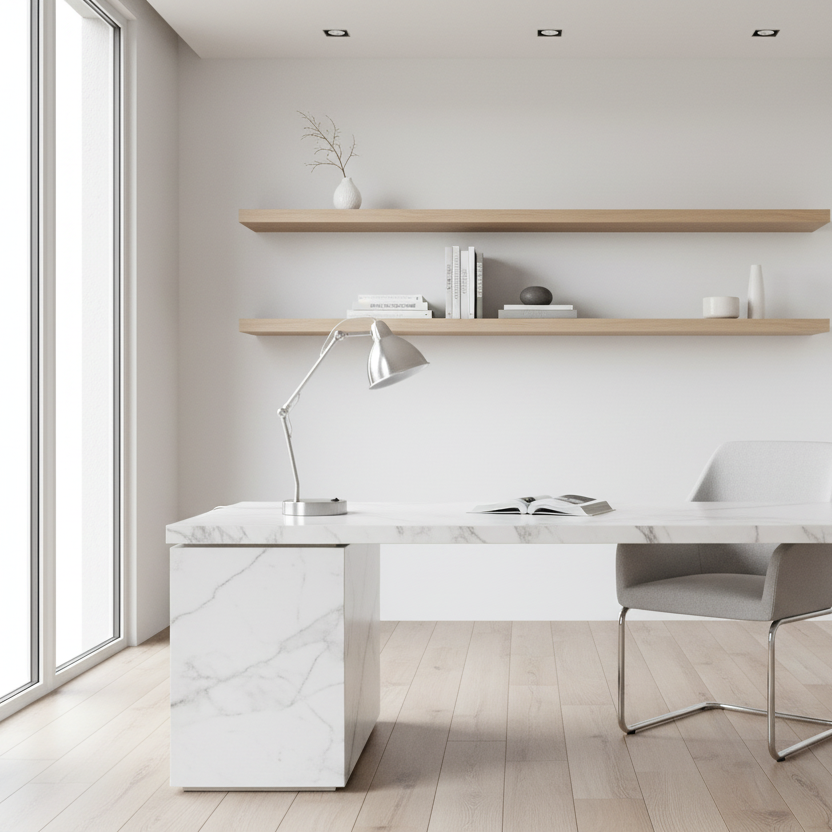 ÉCLAIRAGE - LAMPE DE TABLE 17"H PORT USB INCLUS MÉTAL NICKEL ABAT-JOUR NICKEL MODERNE