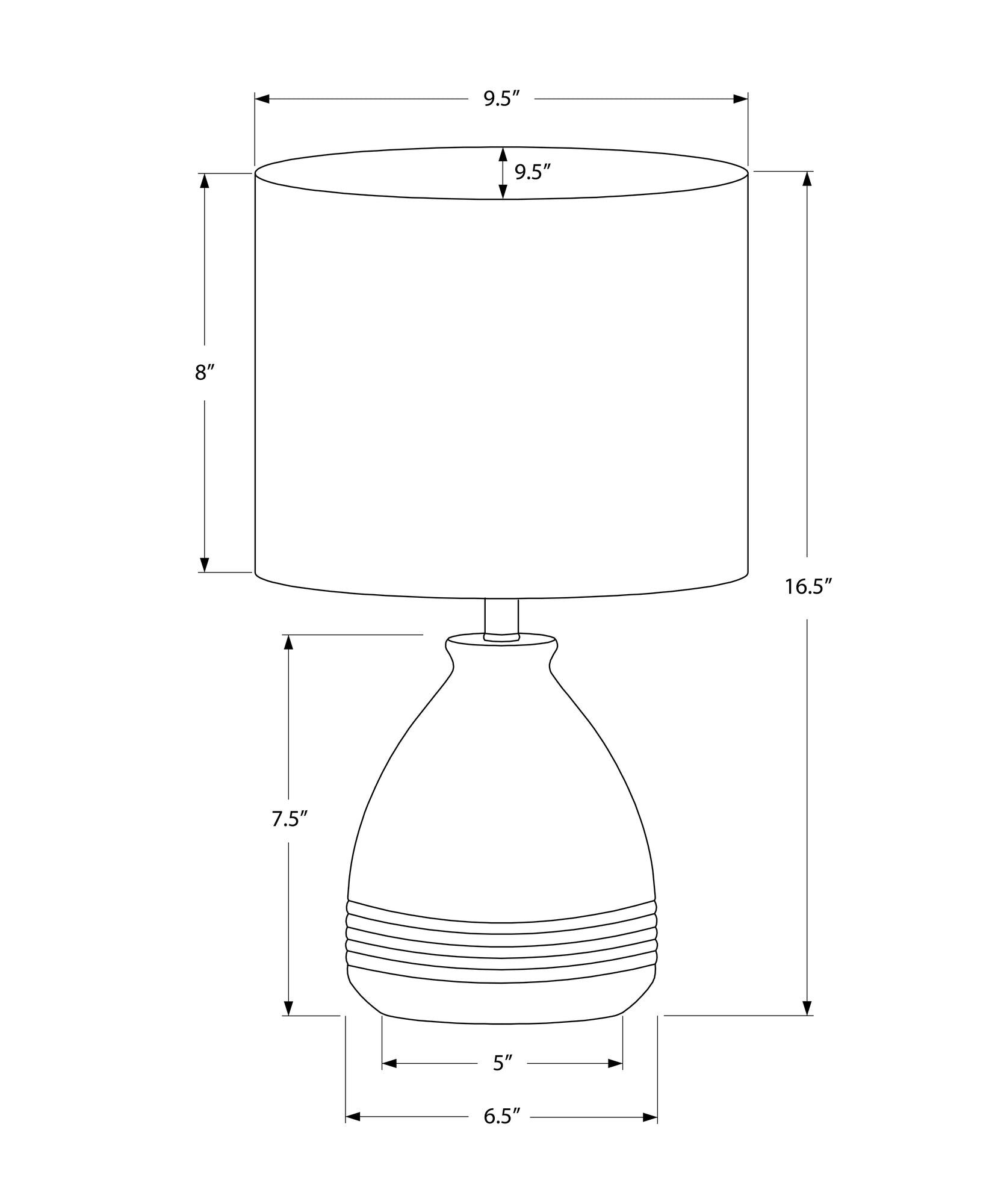 LIGHTING - 17"H TABLE LAMP CREAM CERAMIC IVORY / CREAM SHADE MODERN