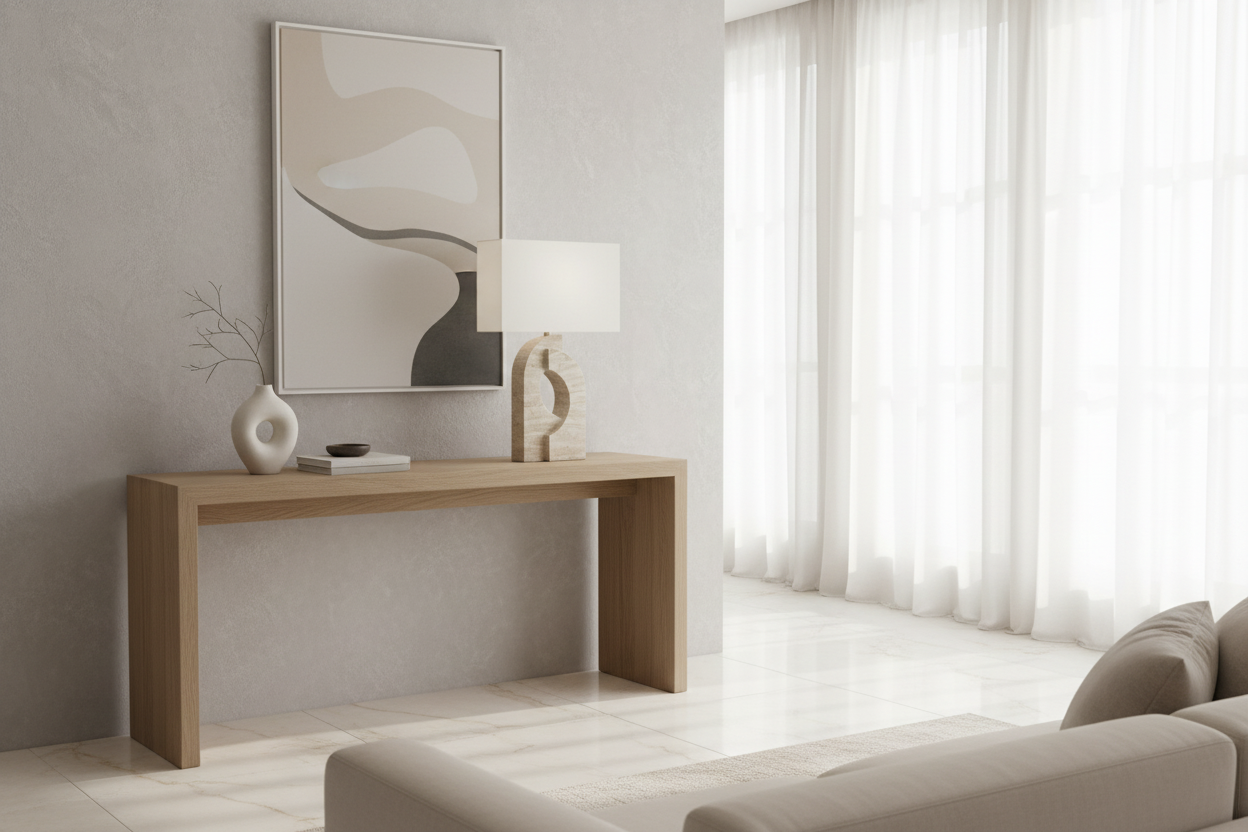 LIGHTING - 28"H TABLE LAMP BEIGE RESIN IVORY / CREAM SHADE