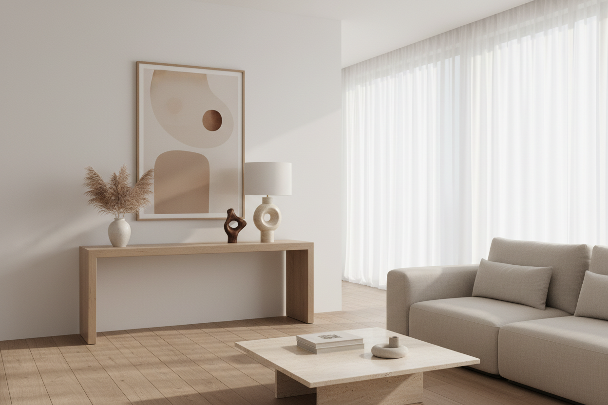 LIGHTING - 28"H TABLE LAMP BEIGE RESIN IVORY / CREAM SHADE