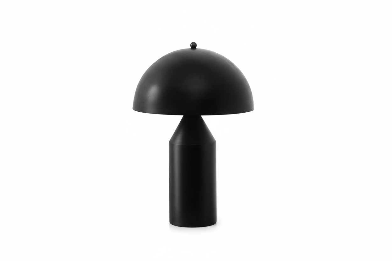 LIGHTING - TABLE LAMP 23"H BLACK METAL