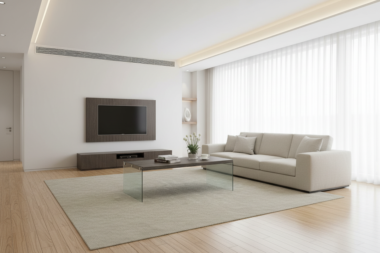 COFFEE TABLE - DARK TAUPE WITH TEMPERED GLASS