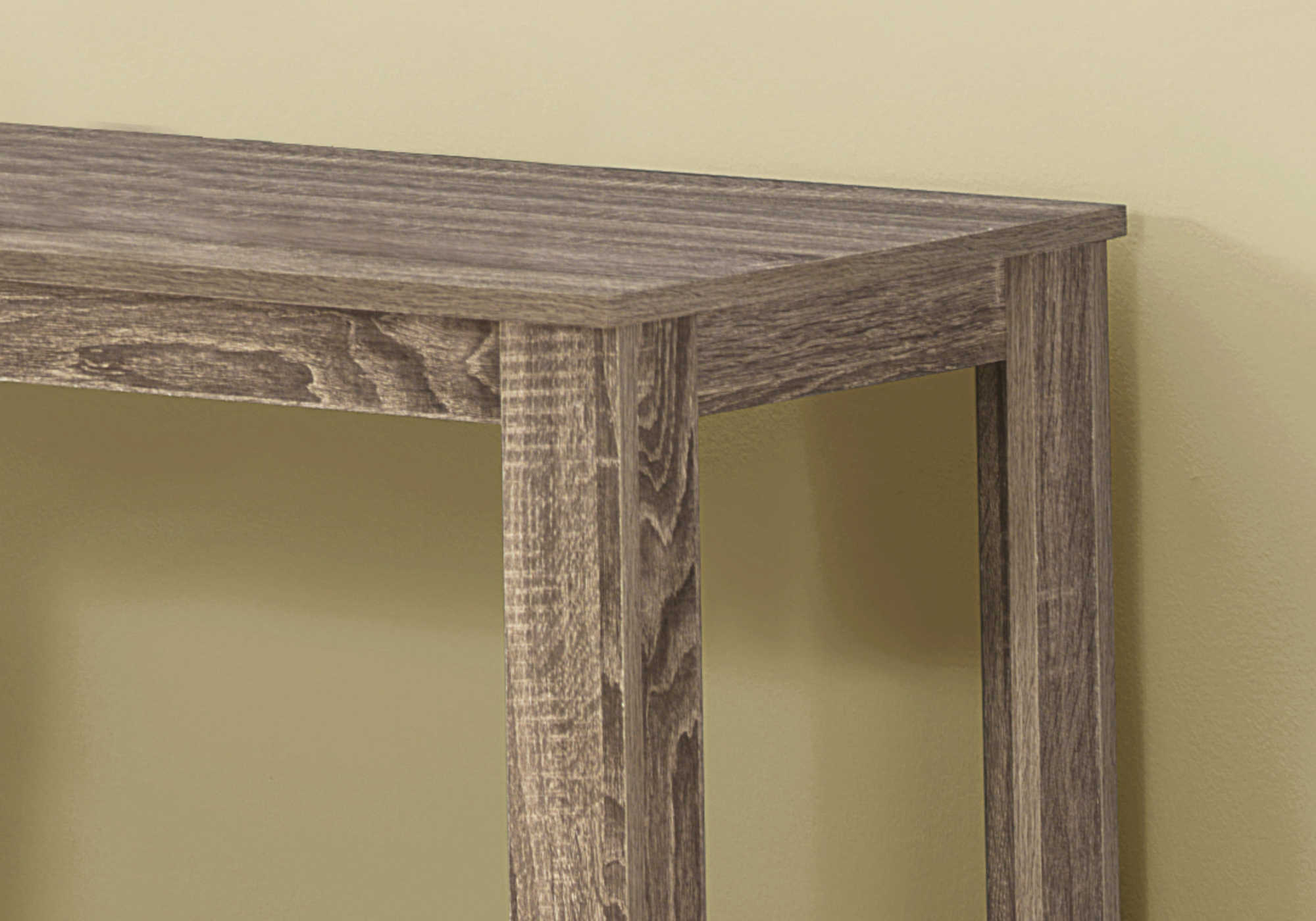 ACCENT TABLE - 44"L / DARK TAUPE HALL CONSOLE
