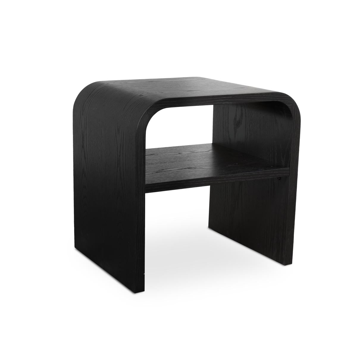 JEFFREY End Table GY-ET-CC01 Black Ash veneer finish