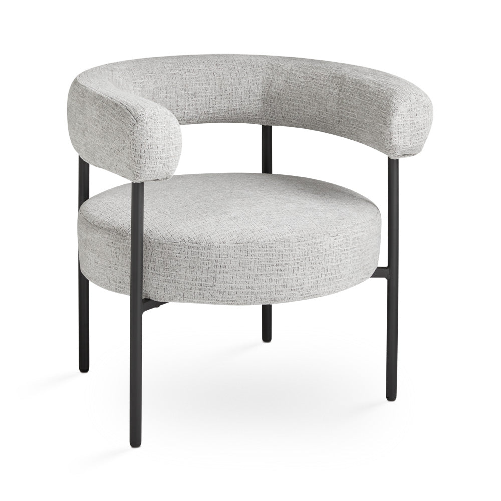 Mallory Chair GY-AC-76007 Kansas 13 Ash Color Brushed Black Leg