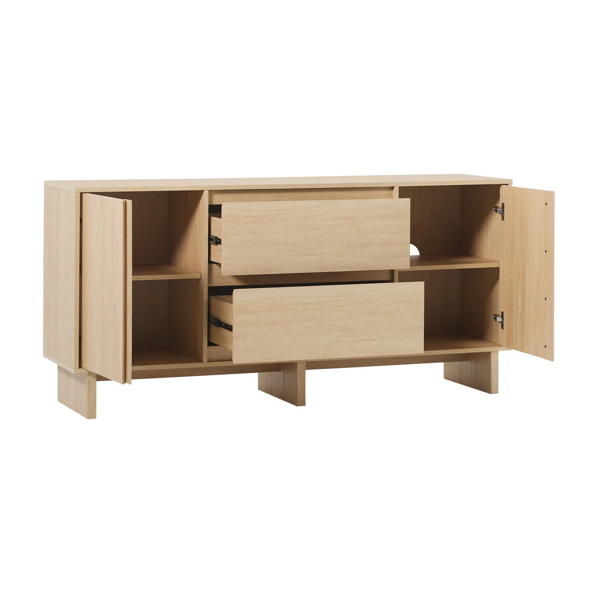 Alana Modern Coastal Oak Buffet