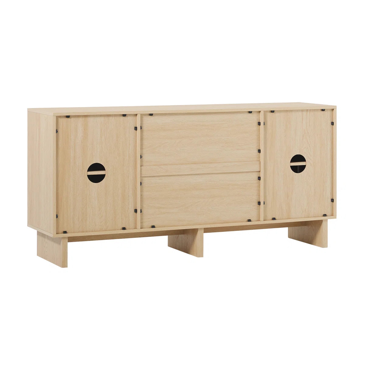 Alana Modern Coastal Oak Buffet