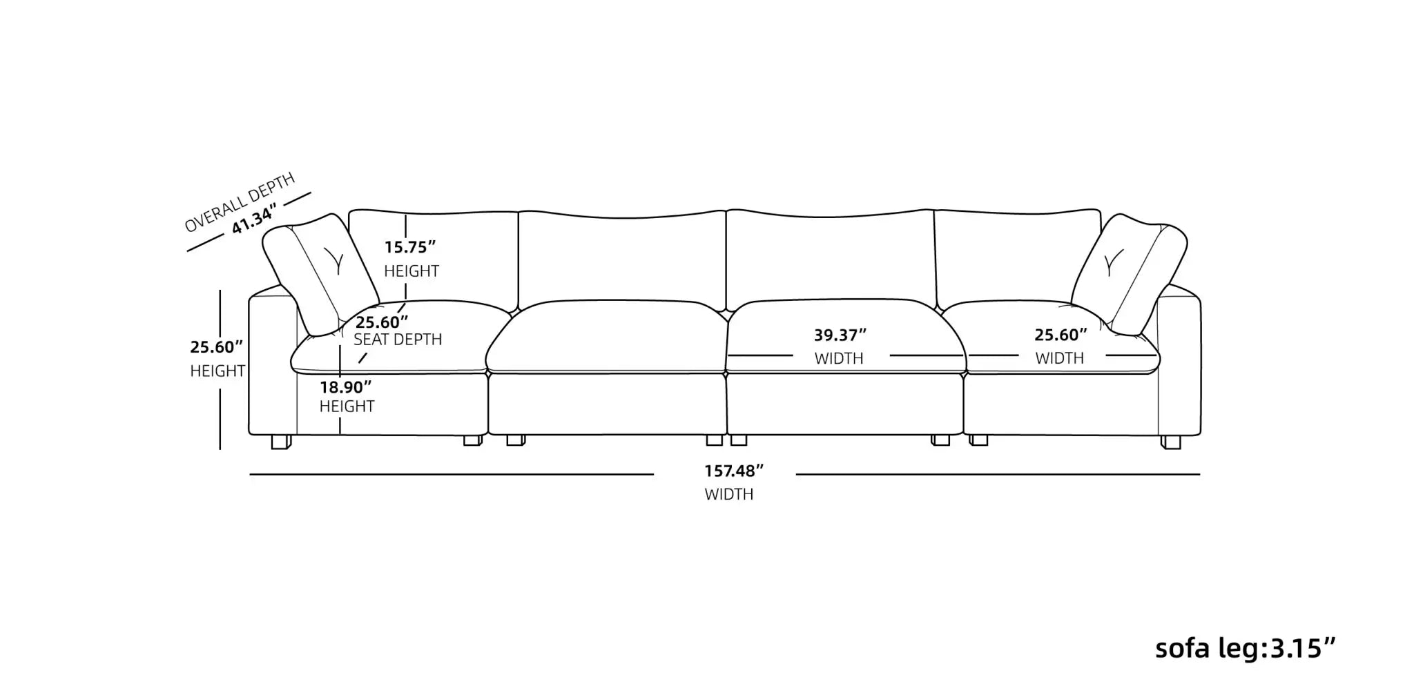 Sky Cloud Pro Sectional Sofa