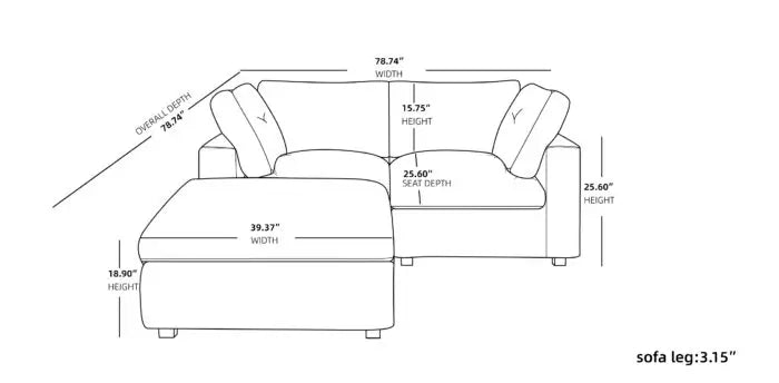 Sky Cloud Pro Sectional Sofa
