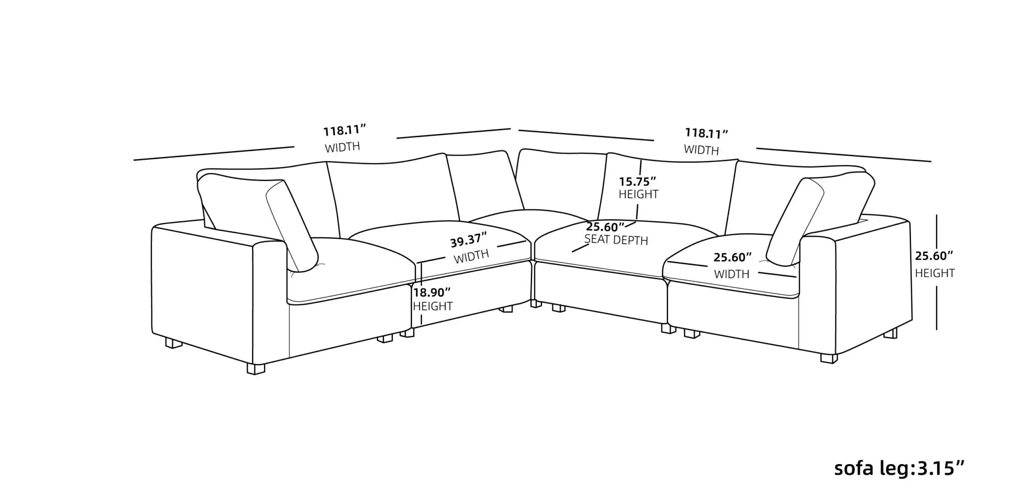 Sky Cloud Pro Sectional Sofa