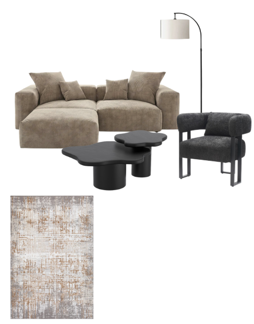 Earthy 5-Piece Living Room Set