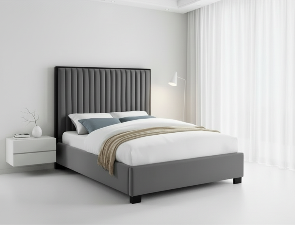 Lit Queen Size gris IF-5545