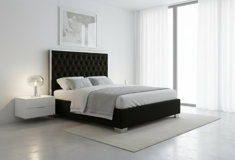 Lit Queen Size noir IF-5542