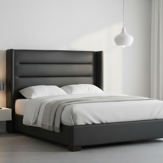 Lit Queen Size en PU gris IF-5242