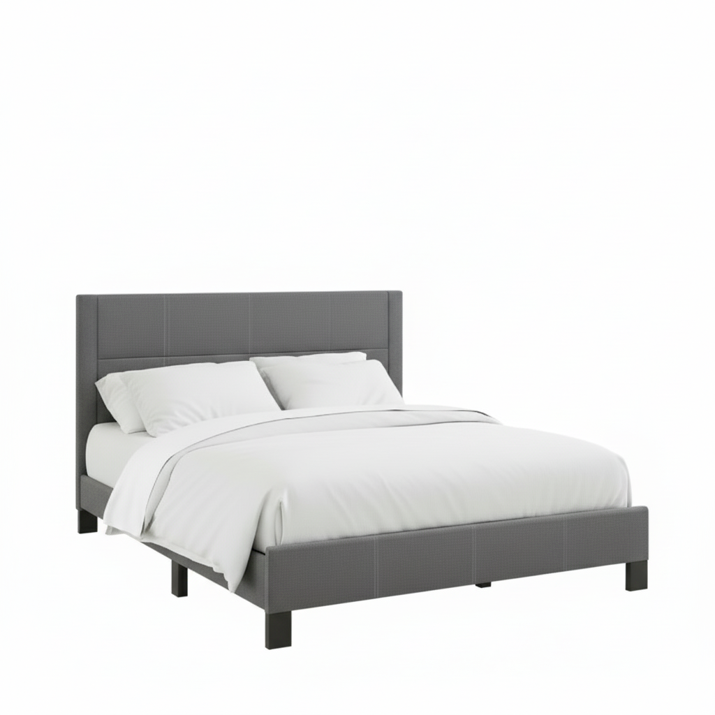 Lit en tissu gris foncé IF 5355