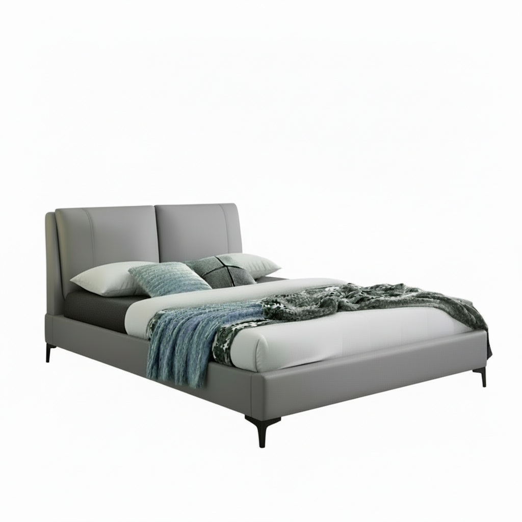 Lit IF 5340 avec tête de lit rembourrée profonde