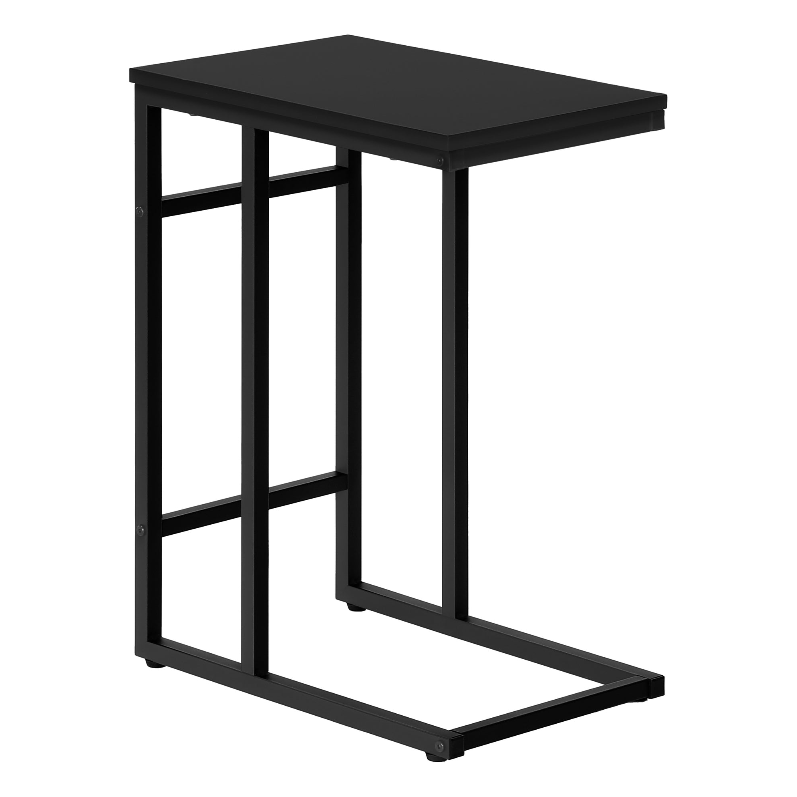 TABLE D'APPOINT - 24"H / NOIR / MÉTAL NOIR