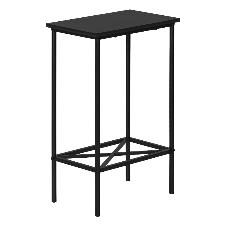 TABLE D'APPOINT - 24"H / NOIR / MÉTAL NOIR