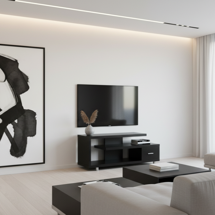 MEUBLE TV - 60"L / ESPRESSO AVEC 1 TIROIR