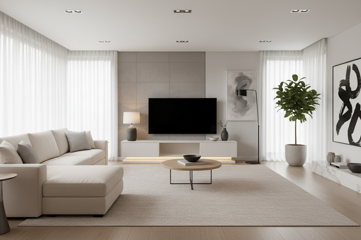 MEUBLE TV MODERNA BLANC