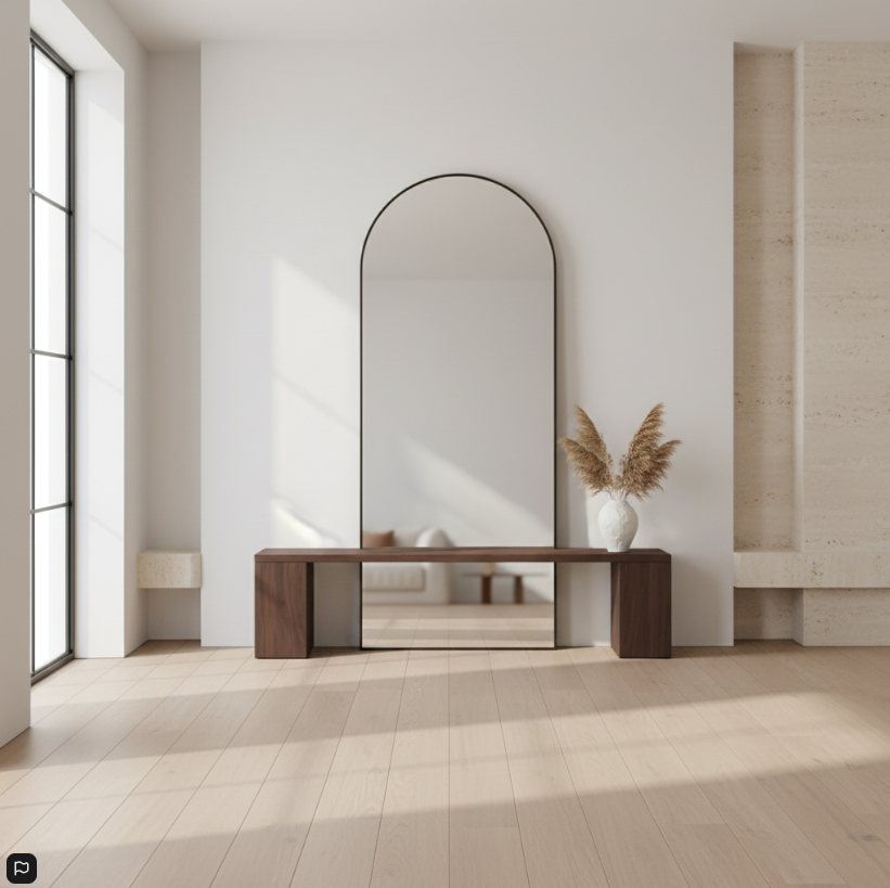 PHILIP Floor Mirror GY-MIR-20410B Black Frame