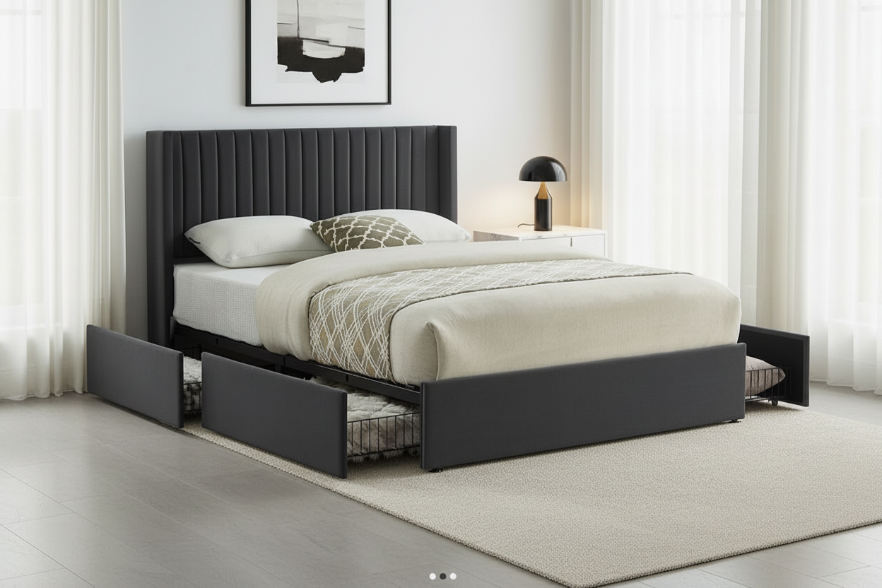 Lit à oreilles IF-5408 avec rangement