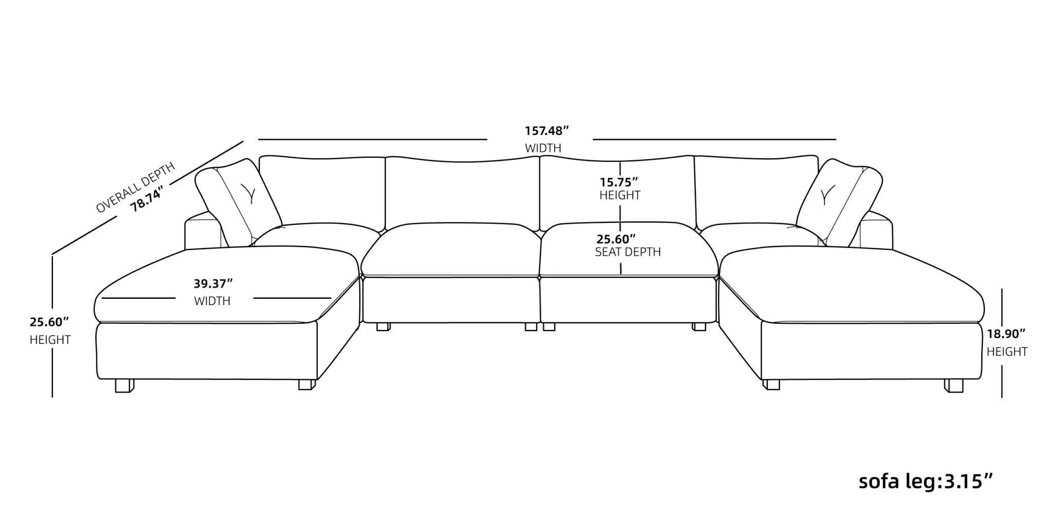 Sky Cloud Pro Sectional Sofa