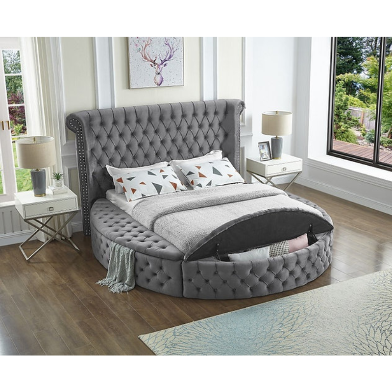 IF-5770 Grey Queen Bed