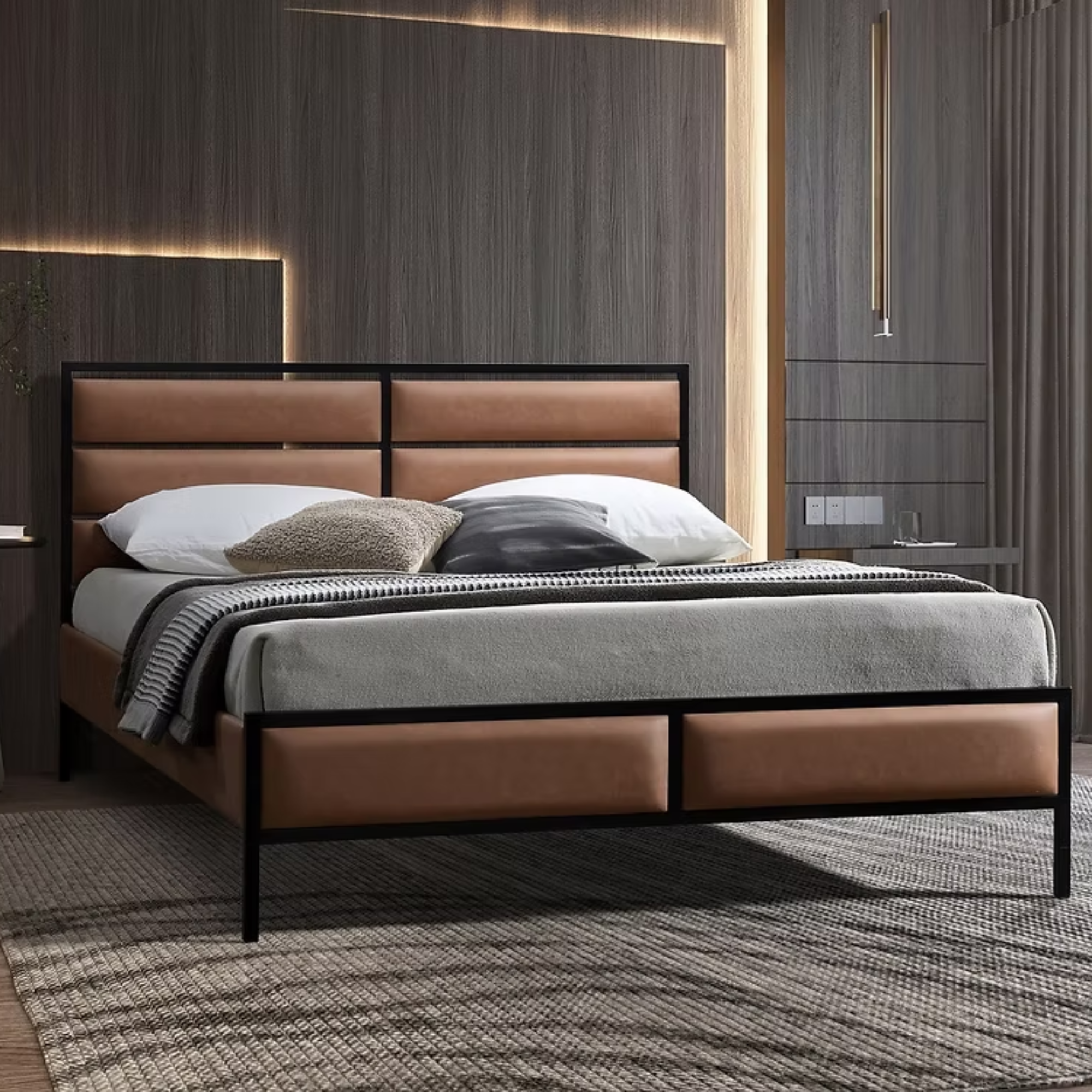 IF-5335 Platform Bed Includes Mattress Support