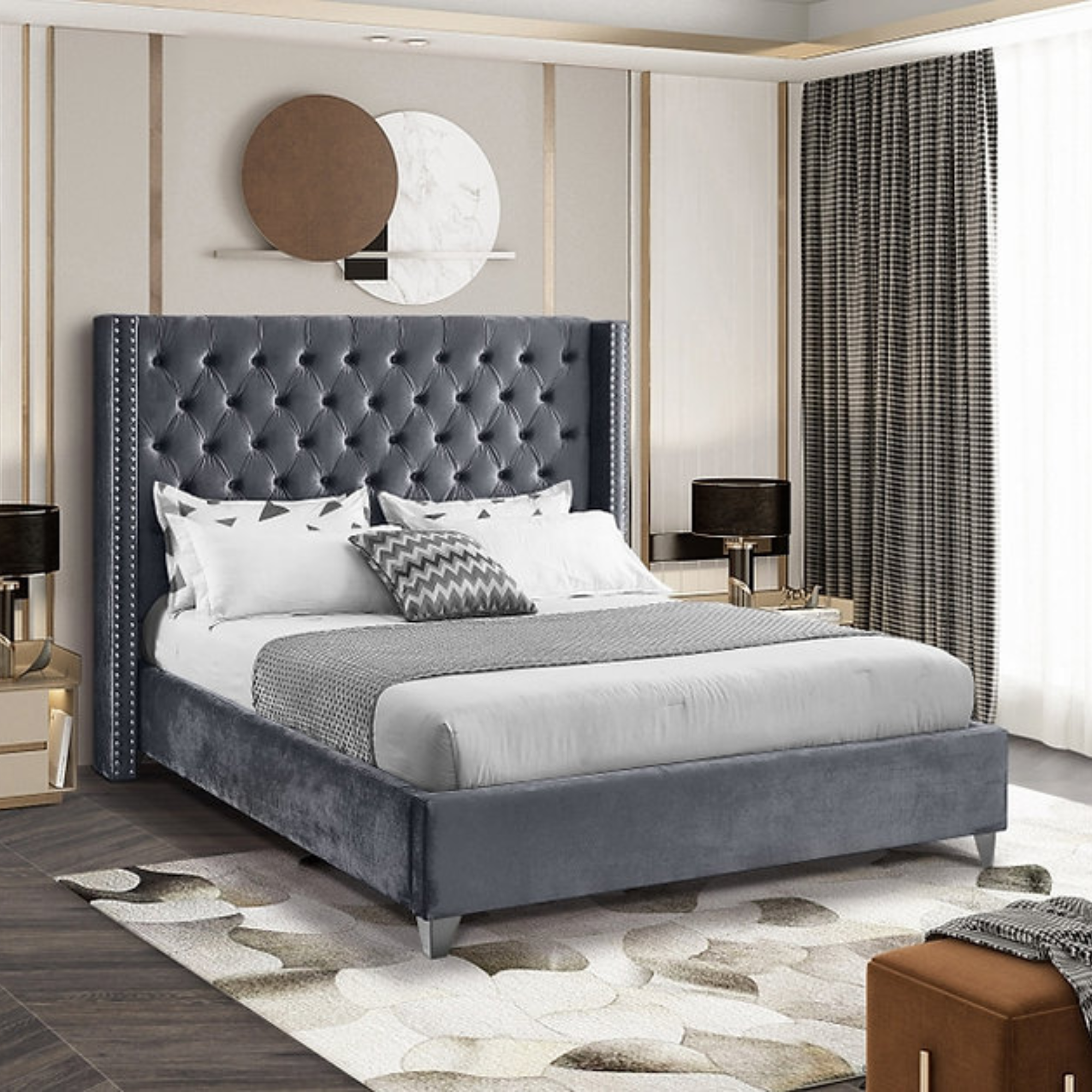 IF-5890 Contemporary Style Bed