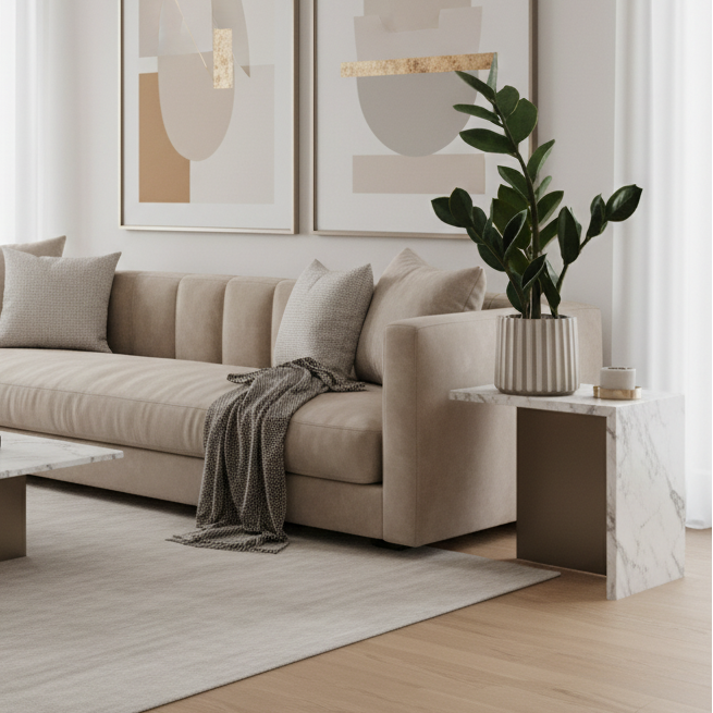 ARTIFICIAL PLANT - 20"H / INDOOR ZZ IN A 5" CEMENT POT