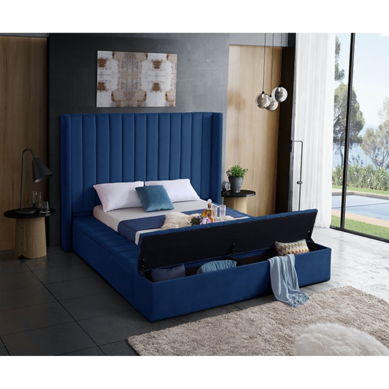 IF-5721 Blue Queen Bed