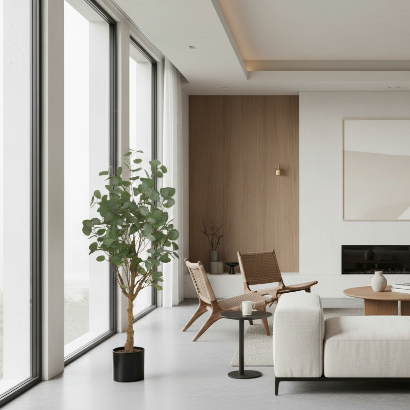 ARTIFICIAL PLANT - 46"H / INDOOR EUCALYPTUS TREE/ 5" POT