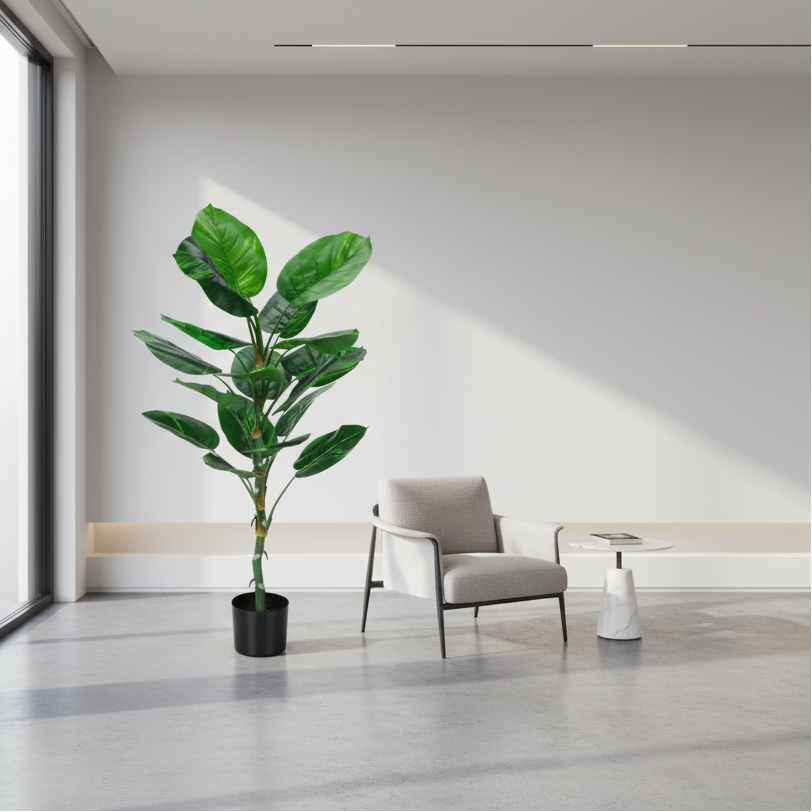 ARTIFICIAL PLANT - 54"H / INDOOR DIEFFENBACHIA / 6" POT