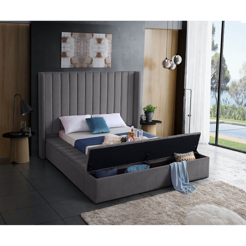 IF-5720 Grey Queen Bed