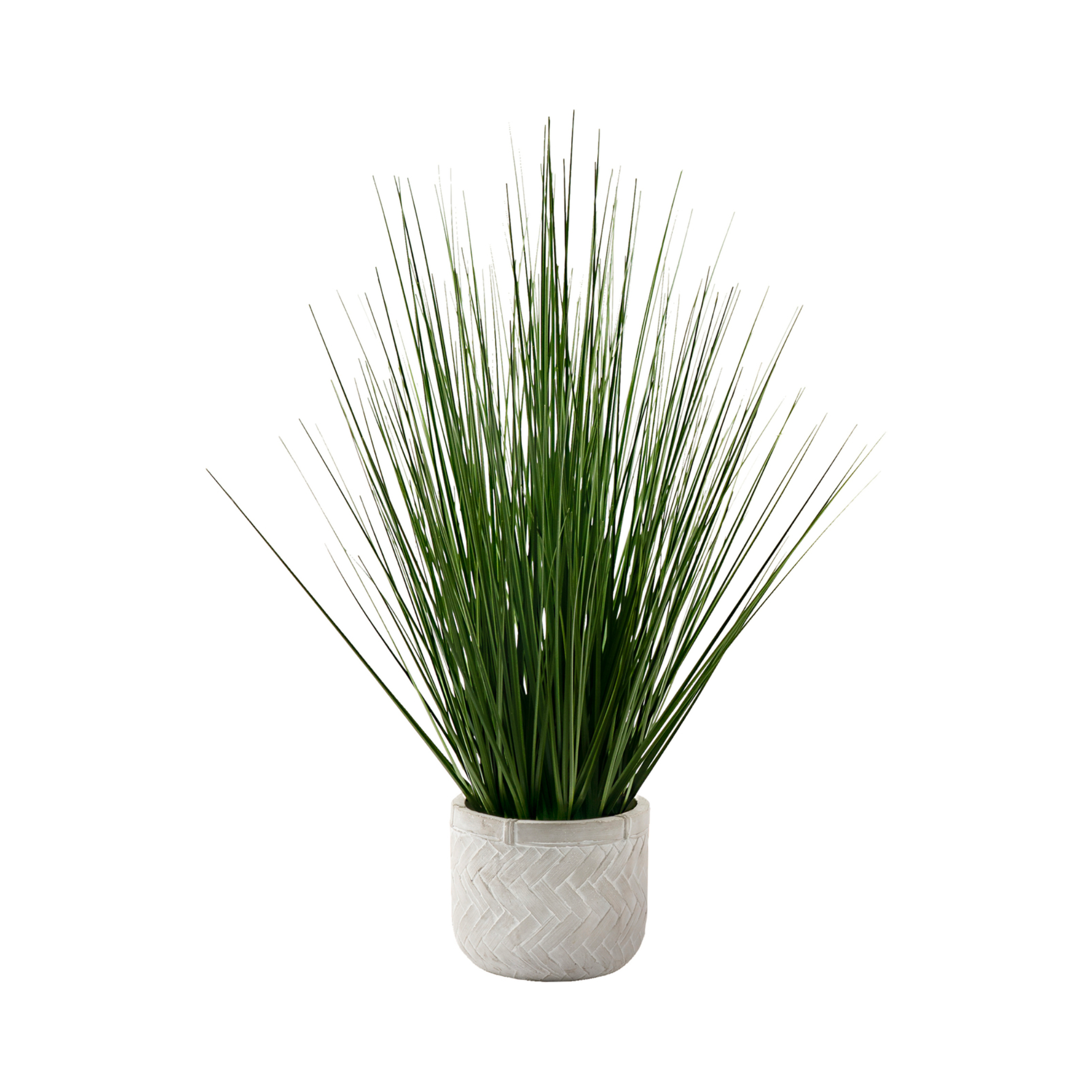 ARTIFICIAL PLANT - 21"H / INDOOR GRASS IN CEMENT 4" POT